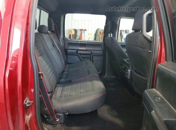 1FTEW1E55KFC18207 2019 FORD F150 Red Вид задніх сидінь