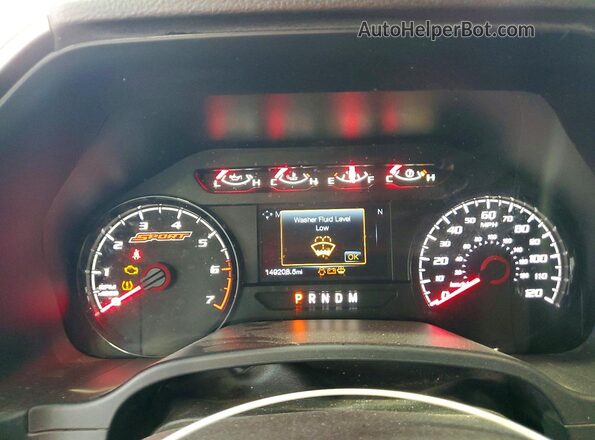 1FTEW1E55KFC18207 2019 FORD F150 Red Вид щитка приладів