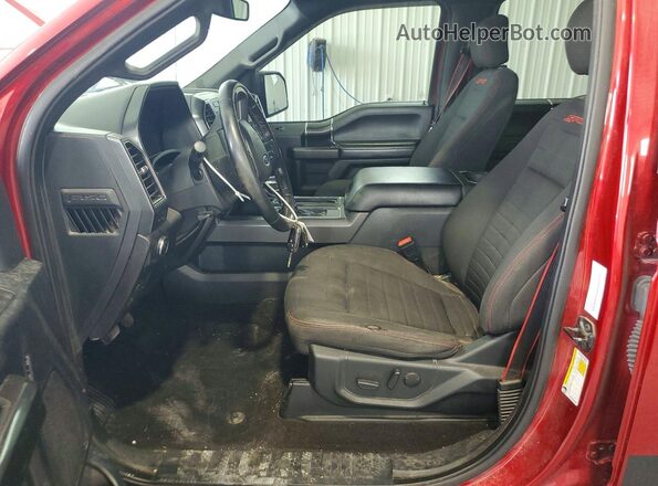 1FTEW1E55KFC18207 2019 FORD F150 Red Вид салону спереду