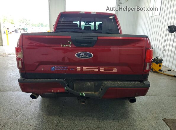 1FTEW1E55KFC18207 2019 FORD F150 Red Вид ззаду