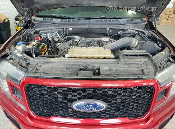 1FTEW1E55KFC18207 2019 FORD F150 Red Вид задньої частини салону
