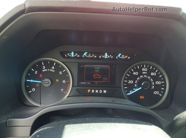 1FTEW1E55LFC03062 2020 FORD F150 Red Instrument cluster view