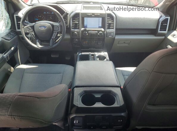 1FTEW1E55LFC03062 2020 FORD F150 Red Dashboard view