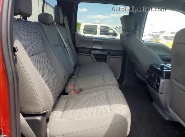 1FTEW1E55LFC03062 2020 FORD F150 Red Rear seats view