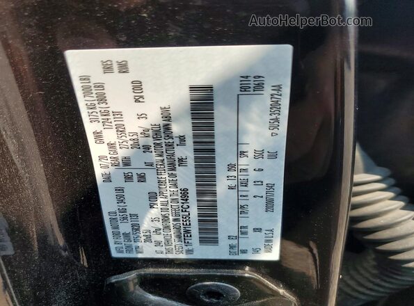 1FTEW1E55LFC14966 2020 FORD F150 Brown VIN sticker view