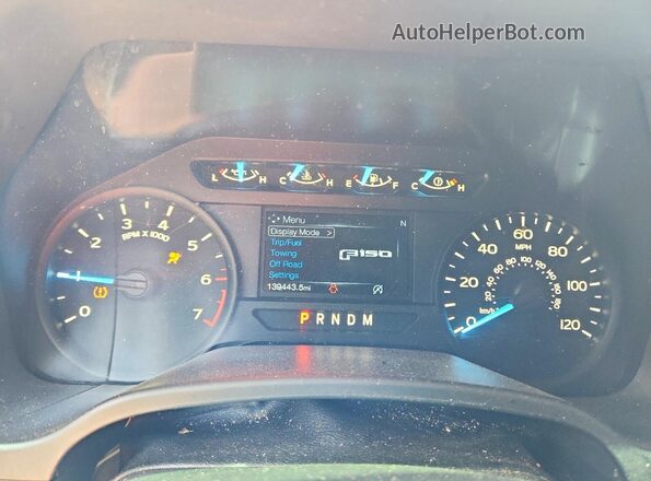 1FTEW1E56JKF87664 2018 FORD F150 White Vista del cuadro de instrumentos