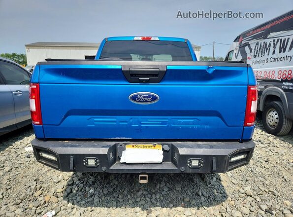 1FTEW1E56KKF29975 2019 FORD F150 Синий Вид сзади