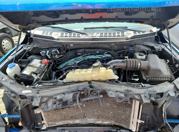 1FTEW1E56KKF29975 2019 FORD F150 Синий Вид задней части салона