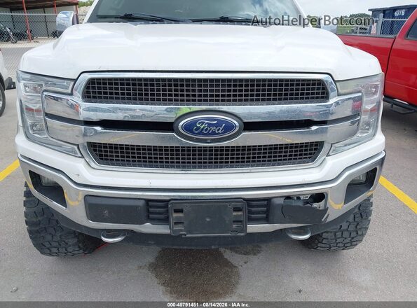 1FTEW1E57JFC42605 2018 FORD F150 White Դիմացի տեսք