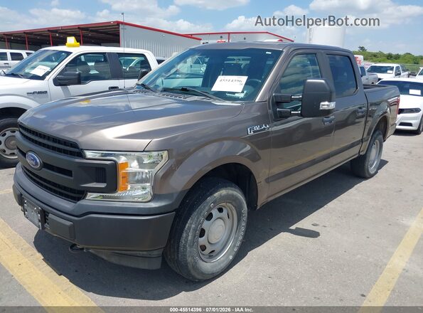 1FTEW1E57JFD05119 2018 FORD F150 Brown Przód lewy