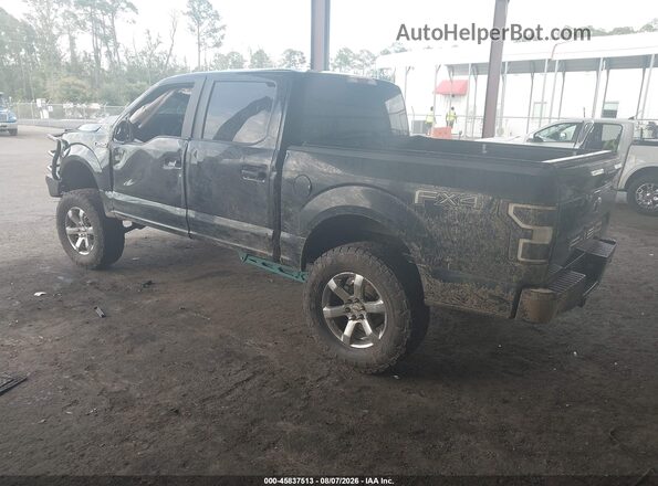 1FTEW1E57KFA08238 2019 FORD F150 Black Trasero izquierdo