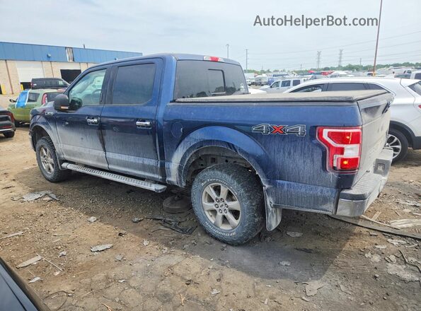 1FTEW1E57LKD07575 2020 FORD F150 Blue Trasero izquierdo
