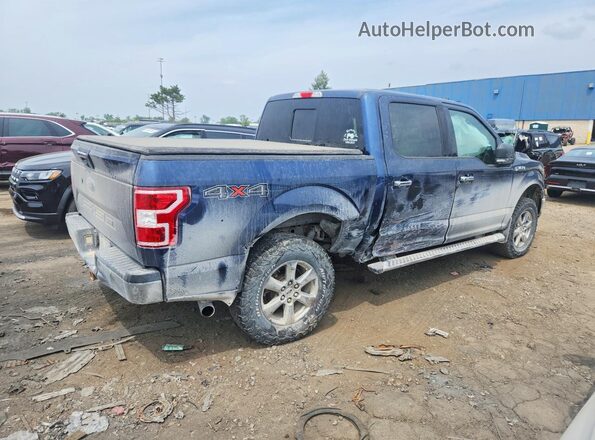 1FTEW1E57LKD07575 2020 FORD F150 Blue Trasero derecho