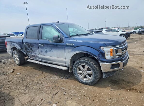 1FTEW1E57LKD07575 2020 FORD F150 Blue Delantero derecho