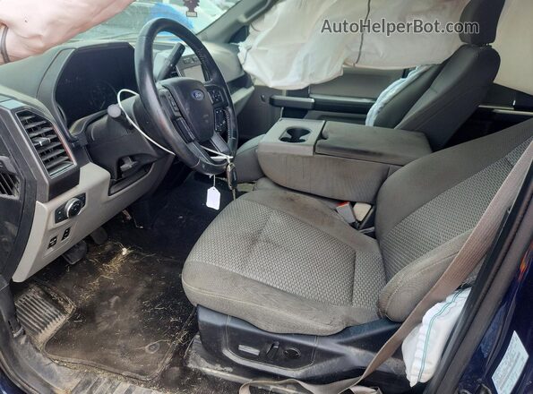 1FTEW1E57LKD07575 2020 FORD F150 Blue Vista interior delantera
