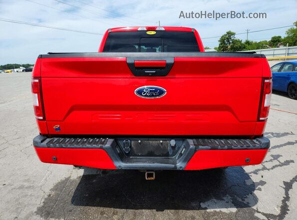 1FTEW1E58JFD93517 2018 FORD F150 Red Widok z tyłu