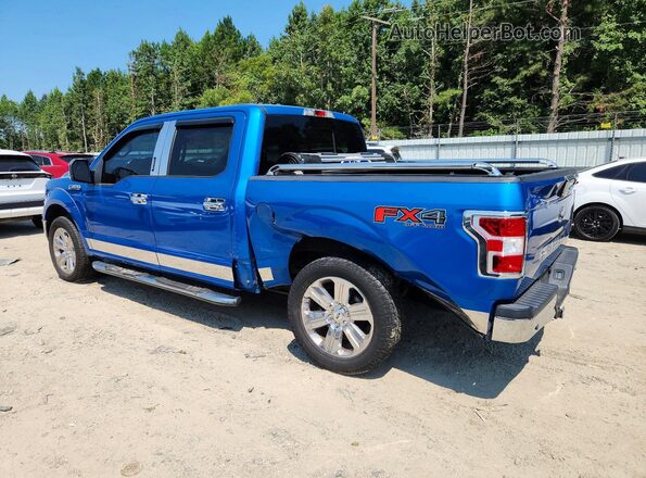 1FTEW1E58KFD48921 2019 FORD F150 Blue უკანა მარცხენა