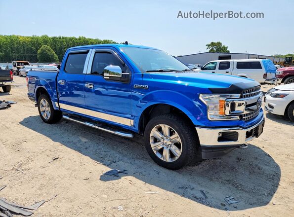 1FTEW1E58KFD48921 2019 FORD F150 Blue წინა მარჯვენა