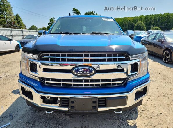 1FTEW1E58KFD48921 2019 FORD F150 Blue წინა ხედი