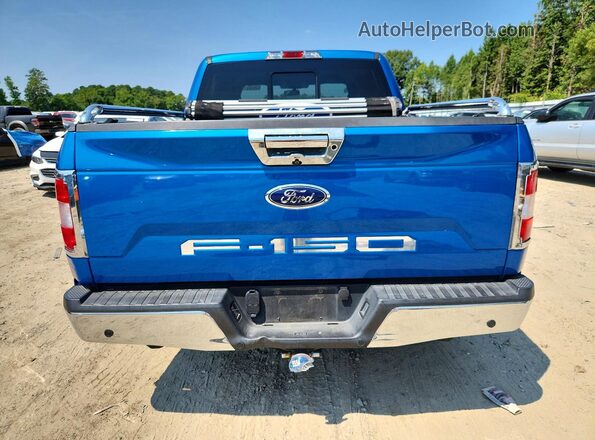 1FTEW1E58KFD48921 2019 FORD F150 Blue უკანა ხედი