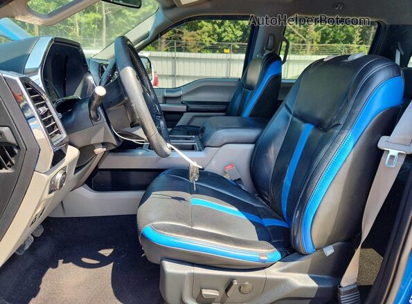1FTEW1E58KFD48921 2019 FORD F150 Blue წინა სალონის ხედი