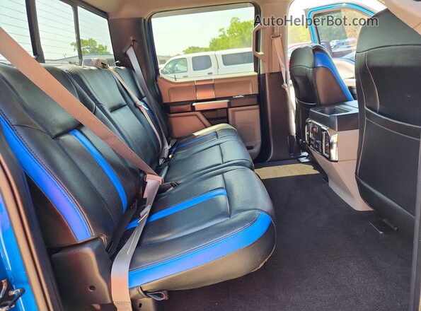 1FTEW1E58KFD48921 2019 FORD F150 Blue უკანა სავარძლების ხედი