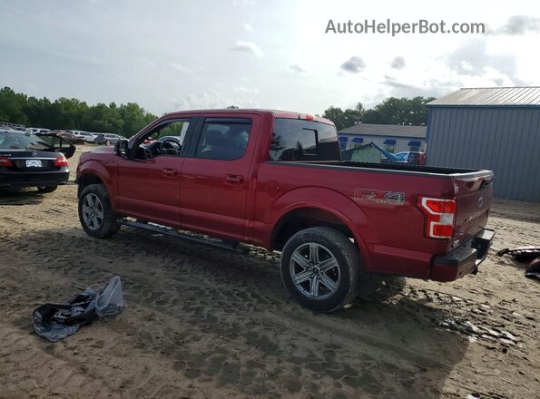 1FTEW1E58KKD03629 2019 FORD F150 Бордовый Задняя левая четверть