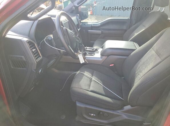 1FTEW1E58KKD03629 2019 FORD F150 Бордовый Вид салона спереди
