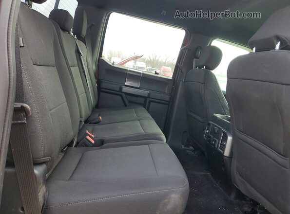 1FTEW1E59JKC51832 2018 FORD F150 Maroon Vista de los asientos traseros