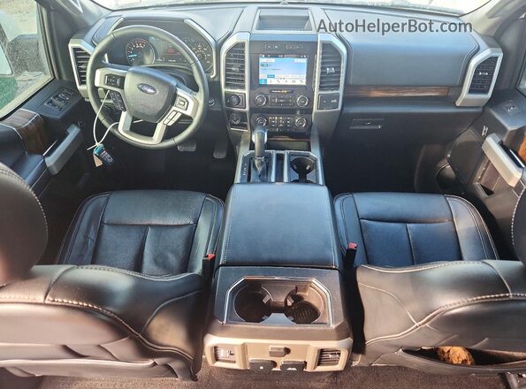 1FTEW1E59KFB76432 2019 FORD F150 White Вид панелі приладів