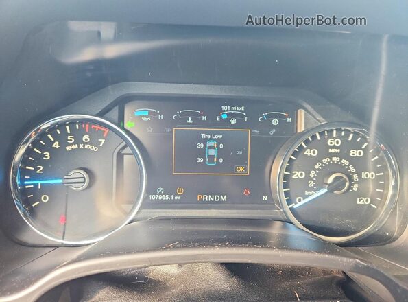 1FTEW1E59KFB76432 2019 FORD F150 White Вид щитка приладів