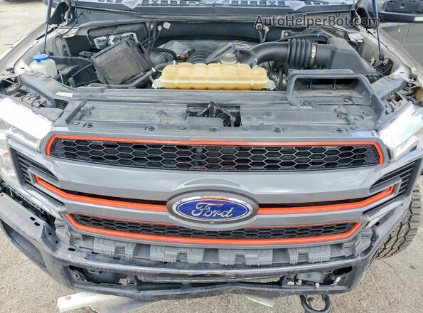 1FTEW1E59KKC61813 2019 FORD F150 Gray უკანა სალონის ხედი