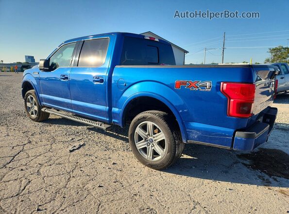 1FTEW1E5XJFB56849 2018 FORD F150 Blue Հետևի ձախ