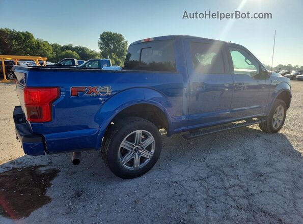 1FTEW1E5XJFB56849 2018 FORD F150 Blue Հետևի աջ