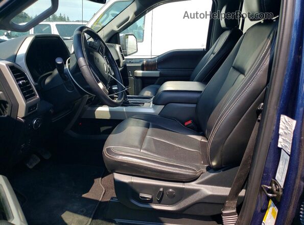 1FTEW1E5XJKC17480 2018 FORD F150 Синий Вид салона спереди