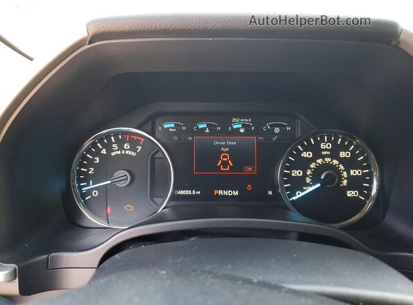 1FTEW1E5XJKC17480 2018 FORD F150 Синий Вид щитка приборов