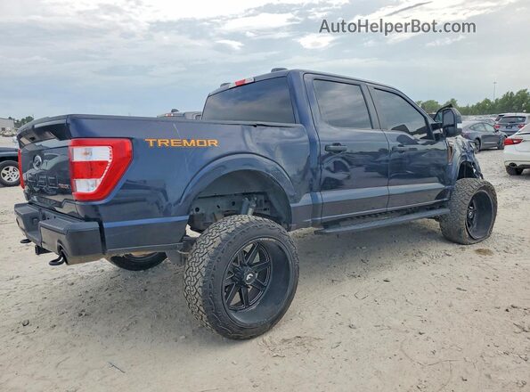 1FTEW1E81NFB12318 2022 FORD F150 Black Задня права чверть