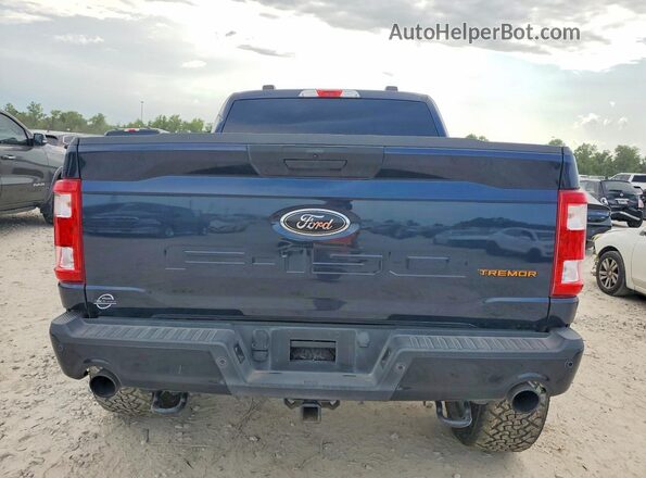 1FTEW1E81NFB12318 2022 FORD F150 Black Вид ззаду
