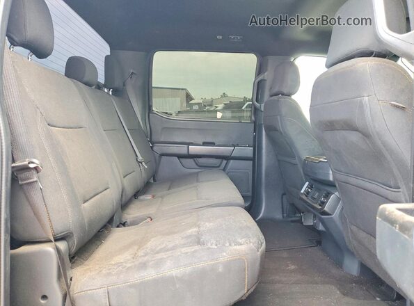 1FTEW1E81NFB12318 2022 FORD F150 Black Вид задніх сидінь