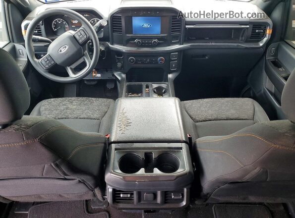 1FTEW1E81NFB12318 2022 FORD F150 Black Вид панелі приладів