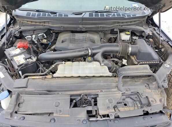 1FTEW1E81NFB12318 2022 FORD F150 Black Вид задньої частини салону