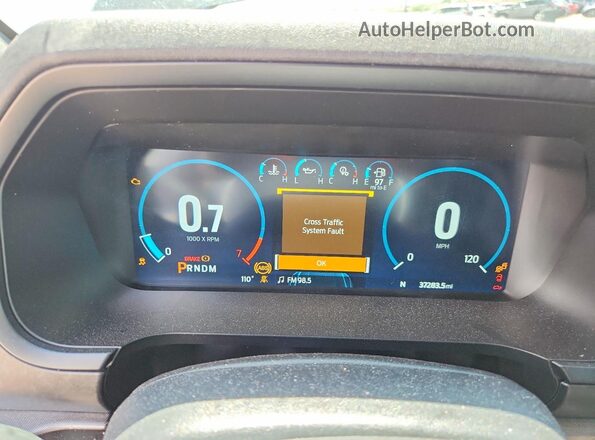 1FTEW1E81PFB85000 2023 FORD F150 Black Вид щитка приладів