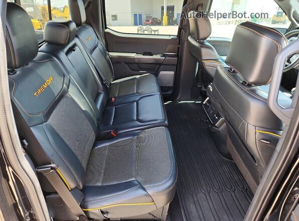 1FTEW1E81PFB85000 2023 FORD F150 Black Вид задніх сидінь