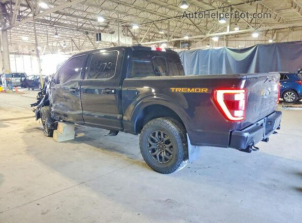 1FTEW1E82NFB10478 2022 FORD F150 Черный Задняя левая четверть