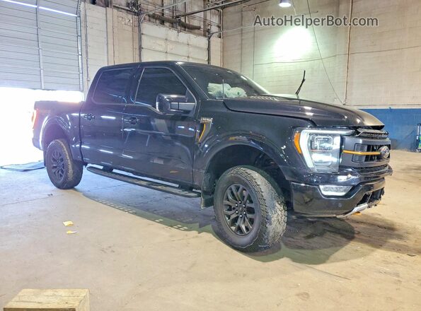 1FTEW1E82NFB10478 2022 FORD F150 Черный Передняя правая четверть