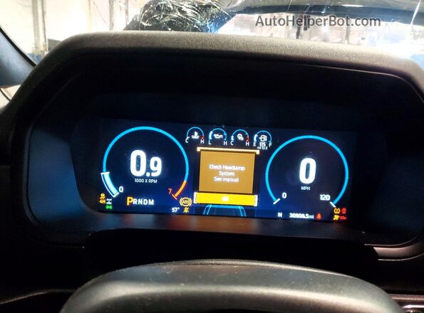1FTEW1E82NFB10478 2022 FORD F150 Черный Вид щитка приборов