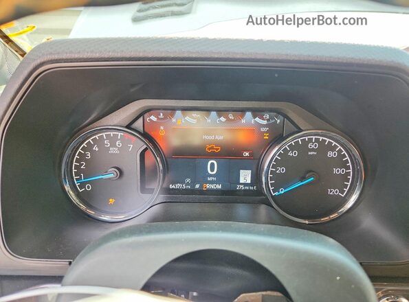 1FTEW1E82PFC16674 2023 FORD F150 White Widok zestawu wskaźników