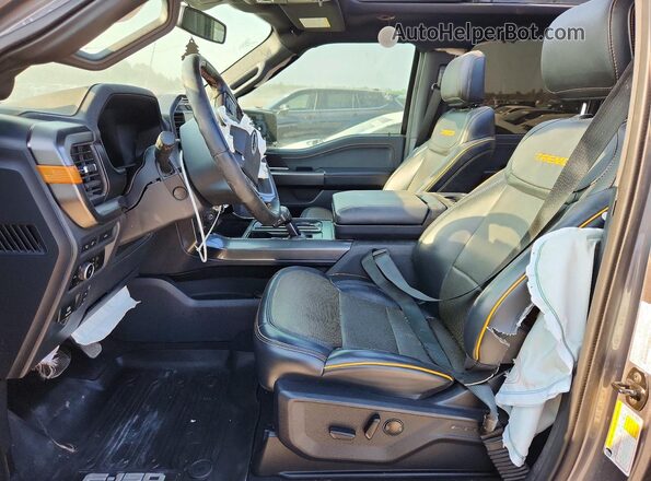 1FTEW1E83PFC59677 2023 FORD F150 Gray Front interior view