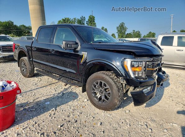 1FTEW1E85NFA66623 2022 FORD F150 Черный Передняя правая четверть