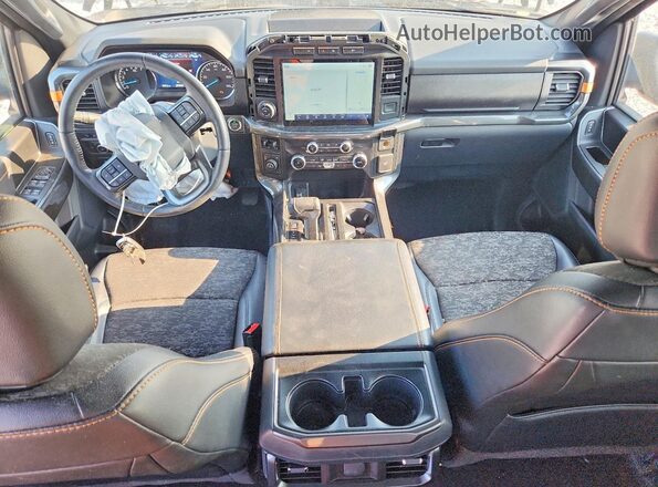 1FTEW1E85NFA66623 2022 FORD F150 Черный Вид панели приборов